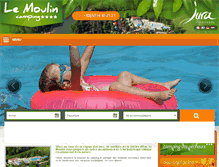 Tablet Screenshot of camping-moulin.com